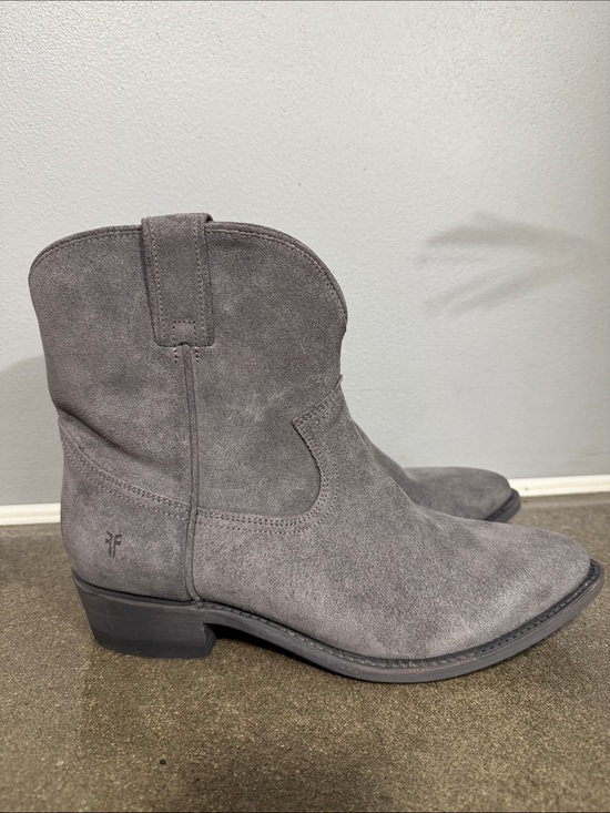 Frye Shoes - Frye Billy Western Bootie Ash Blue Suede Women’s Size 11